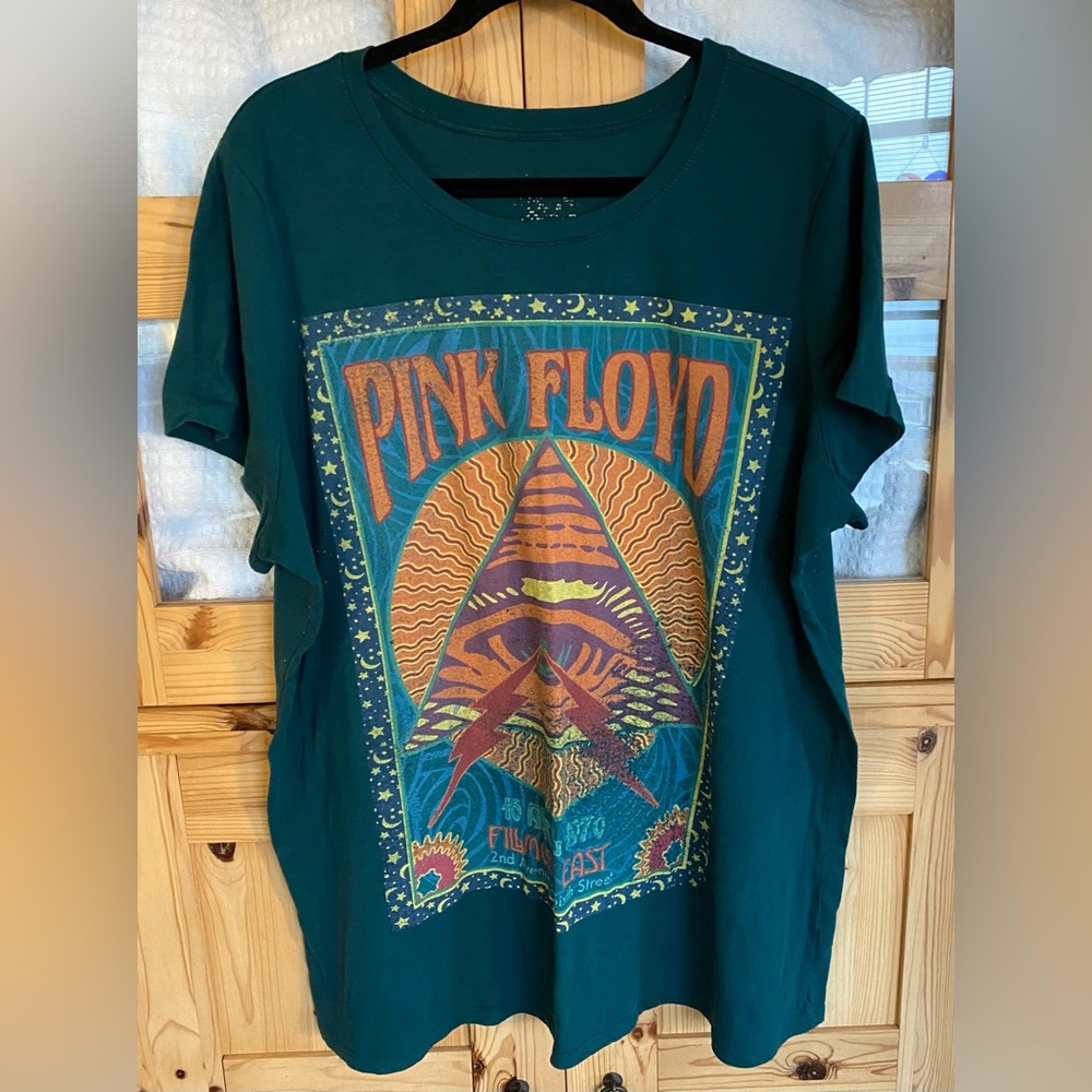 Pink Floyd Teal Graphic Short Sleeve Tee